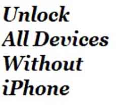 All Devices without iPhone